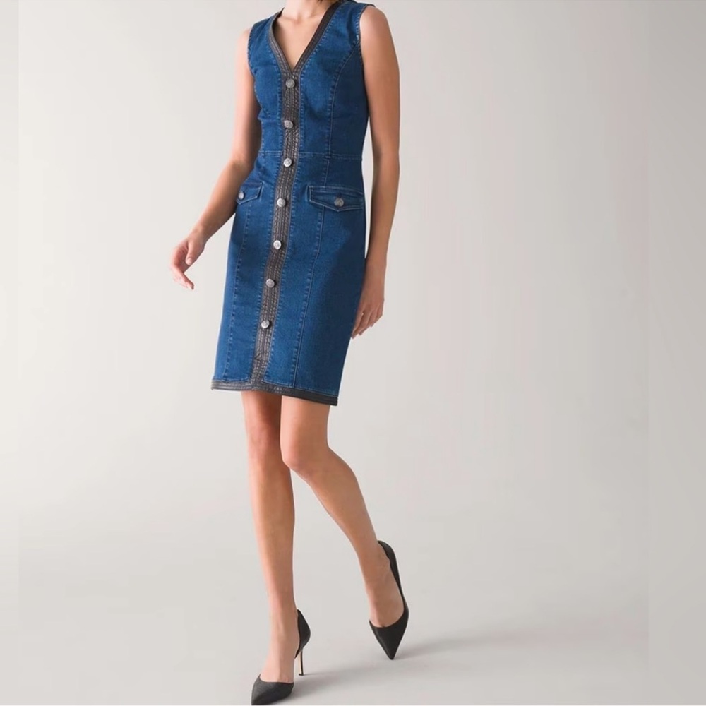 White House Black Market Denim Dress